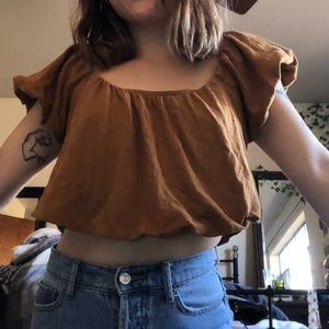 Free people bubble crop top